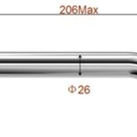 Wiesbaden Wiesbaden Caral Inbouw Uitloop - 20cm - Chroom