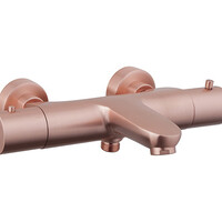 Wiesbaden Wiesbaden Caral Thermostatische Badkraan - Geborsteld Koper