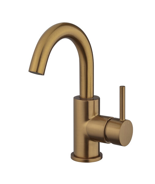 Wiesbaden Wiesbaden Caral Wastafelkraan met Draaibare Uitloop - Geborsteld Brons Koper