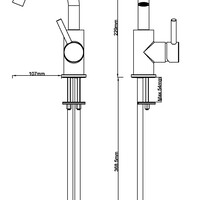 Wiesbaden Wiesbaden Caral Wastafelkraan met Draaibare Uitloop - Geborsteld Brons Koper