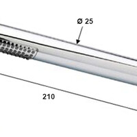 Wiesbaden Wiesbaden Caral Staaf Handdouche - ABS - Chroom