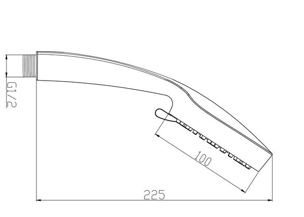 Wiesbaden Wiesbaden Caral Verstelbare Handdouche - 5 Standen - RVS