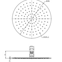 Wiesbaden Wiesbaden Ufo Hoofddouche - Ø30cm - Mat Zwart