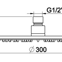 Wiesbaden Wiesbaden Caral Hoofddouche - Ø30cm - Geborsteld Brons Koper