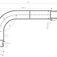 Wiesbaden Wiesbaden Caral Douchearm met Muurbevestiging - 35cm - Geborsteld Messing