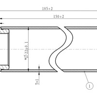Wiesbaden Wiesbaden Caral Douchearm met Plafondbevestiging - 15cm - Mat Zwart