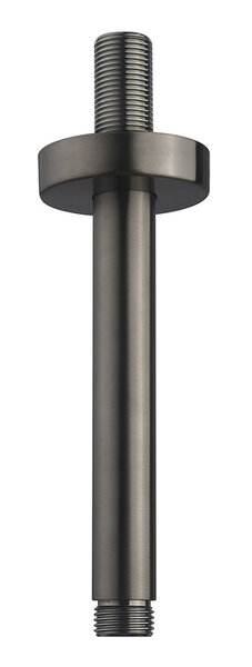 Wiesbaden Wiesbaden Caral Douchearm met Plafondbevestiging - 15cm - Geborsteld Gunmetal