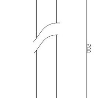 Wiesbaden Wiesbaden Caral Douchearm met Plafondbevestiging - 20cm - Geborstedl RVS