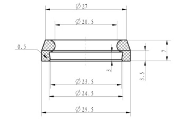 Wiesbaden Wiesbaden Caral Douchearm met Plafondbevestiging - 30cm - Chroom