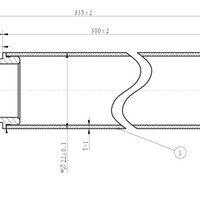 Wiesbaden Wiesbaden Caral Douchearm met Plafondbevestiging - 30cm - Mat Zwart