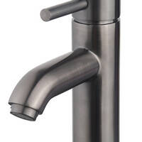 Wiesbaden Wiesbaden Cadans Opbouw Wastafelkraan - Laag - Geborsteld Gunmetal