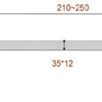 Wiesbaden Wiesbaden Rombo Inbouw Uitloop - 25cm - Chroom
