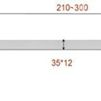Wiesbaden Wiesbaden Rombo Inbouw Uitloop - 30cm - Chroom