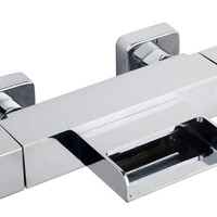 Wiesbaden Wiesbaden Rombo Thermostatische Waterval Badkraan - Chroom