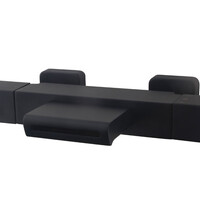 Wiesbaden Wiesbaden Rombo Thermostatische Waterval Badkraan - Mat Zwart