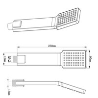 Wiesbaden Wiesbaden Rombo Handdouche - ABS - Chroom