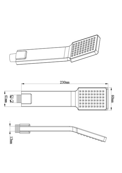 Wiesbaden Wiesbaden Rombo Handdouche - ABS - Chroom