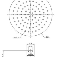 Wiesbaden Wiesbaden Ufo Hoofddouche - Ø20cm - Chroom