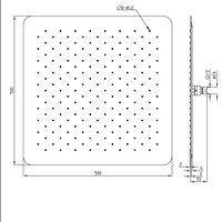 Wiesbaden Wiesbaden Rombo Ufo Hoofddouche - 50cm - Chroom