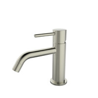 Wiesbaden Wiesbaden Style Opbouw Wastafelkraan - Laag - Geborsteld RVS