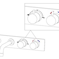 Wiesbaden Wiesbaden Style Inbouw Thermostatisch Badkraan - Mat Zwart