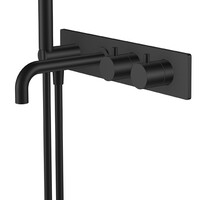 Wiesbaden Wiesbaden Style Inbouw Thermostatisch Badkraan - Mat Zwart