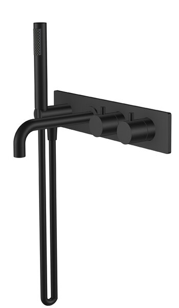 Wiesbaden Wiesbaden Style Inbouw Thermostatisch Badkraan - Mat Zwart