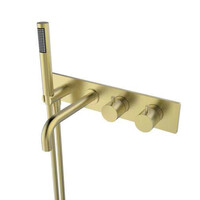 Wiesbaden Wiesbaden Style Inbouw Thermostatisch Badkraan - Geborsteld Messing