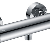 Wiesbaden Wiesbaden Ribbd Thermostatische Douchekraan - Chroom