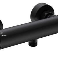 Wiesbaden Wiesbaden Ribbd Thermostatische Douchekraan - Mat Zwart