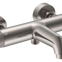 Wiesbaden Wiesbaden Ribbd Thermostatische Badkraan - Geborsteld RVS