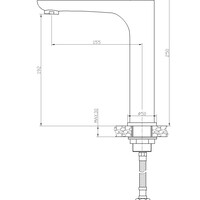 Wiesbaden Wiesbaden Casma XL Wastafelkraan - Opbouw - Hoog - Wit Chroom