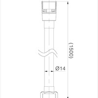 Wiesbaden Wiesbaden Flexx Doucheslang Dubbel - 150cm - Chroom
