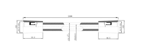 Wiesbaden Wiesbaden Smooth Doucheslang - Kunststof - 150cm - RVS