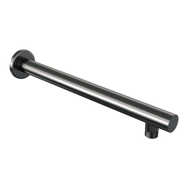 Brauer Brauer Gunmetal Editon Regendoucheset:  Thermostatische Inbouwkraan met Drukknoppen, Rechte Wandarm, Douchekop Ø20cm, Wandhouder met Wateruitlaat, Staafhanddouche & Doucheslang - Set 49 - Draaiknoppen - PVD - Geborsteld Gunmetal