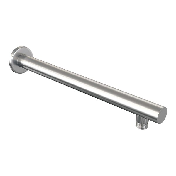 Brauer Brauer Brushed Editon Regendoucheset:  Thermostatische Inbouwkraan met Drukknoppen, Rechte Wandarm, Douchekop Ø30cm, Wandhouder met Wateruitlaat, 3-Standen Handdouche & Doucheslang - Set 56 - Draaiknoppen - PVD - Geborsteld RVS