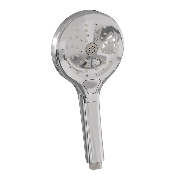 Brauer Brauer Chrome Editon Regendoucheset:  Thermostatische Inbouwkraan met Drukknoppen, Gebogen Wandarm, Douchekop 20cm, Wandhouder met Wateruitlaat, 3-Standen Handdouche & Doucheslang - Set 57 - Draaiknoppen - Chroom