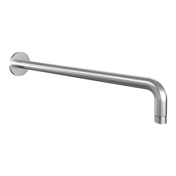 Brauer Brauer Brushed Editon Regendoucheset:  Thermostatische Inbouwkraan met Drukknoppen, Gebogen Wandarm, Douchekop Ø20cm, Wandhouder met Wateruitlaat, 3-Standen Handdouche & Doucheslang - Set 57 - Draaiknoppen - PVD - Geborsteld RVS