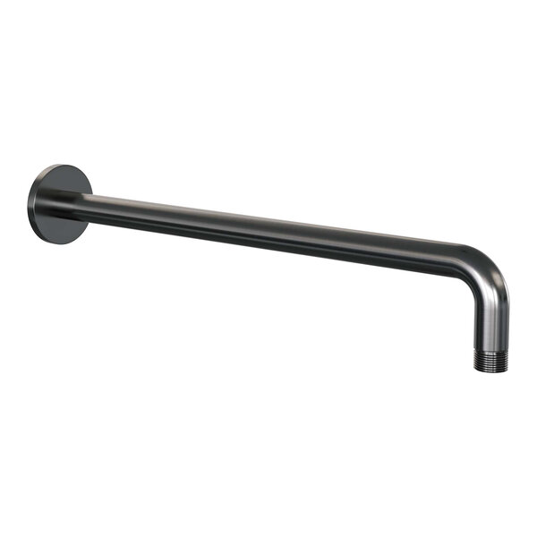 Brauer Brauer Gunmetal Editon Regendoucheset:  Thermostatische Inbouwkraan met Drukknoppen, Gebogen Wandarm, Douchekop Ø30cm, Wandhouder met Wateruitlaat, 3-Standen Handdouche & Doucheslang - Set 58 - Draaiknoppen - PVD - Geborsteld Gunmetal