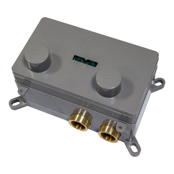 Brauer Brauer Gunmetal Editon Regendoucheset:  Thermostatische Inbouwkraan met Drukknoppen, Gebogen Wandarm, Douchekop 30cm, Glijstang met Wateruitlaat, 3-Standen Handdouche & Doucheslang - Set 70 - Draaiknoppen - PVD - Geborsteld Gunmetal