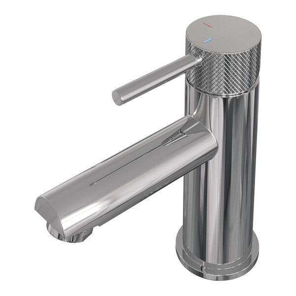 Brauer Brauer Chrome Carving Opbouw Wastafelmengkraan - Model A - Laag - Geribbeld Hendel - Chroom
