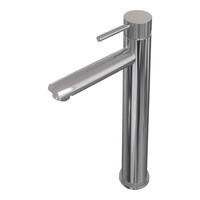 Brauer Brauer Chrome Carving Opbouw Wastafelmengkraan - Model A - Hoog - Geribbeld Hendel - Chroom