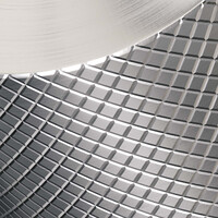 Brauer Brauer Brushed Carving Opbouw Wastafelmengkraan - Model A - Hoog - Geribbeld Hendel - PVD - PVD - Geborsteld RVS