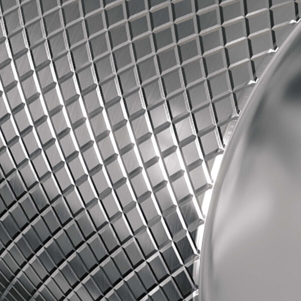 Brauer Brauer Chrome Carving Opbouw Wastafelmengkraan met Draaibare Platte Uitloop - Model A - Hoog - Geribbeld Hendel - Chroom