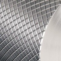 Brauer Brauer Brushed Carving Opbouw Wastafelmengkraan met Draaibare Platte Uitloop - Model A - Hoog - Geribbeld Hendel - PVD - PVD - Geborsteld RVS