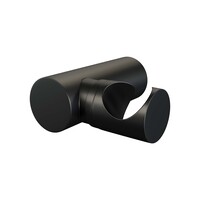 Brauer Brauer Black Carving Thermostatische Opbouw Badkraan met Omstel, Wandhouder, Staafhanddouche & Doucheslang - Set 3 - Geribbeld Draaiknoppen - Mat Zwart