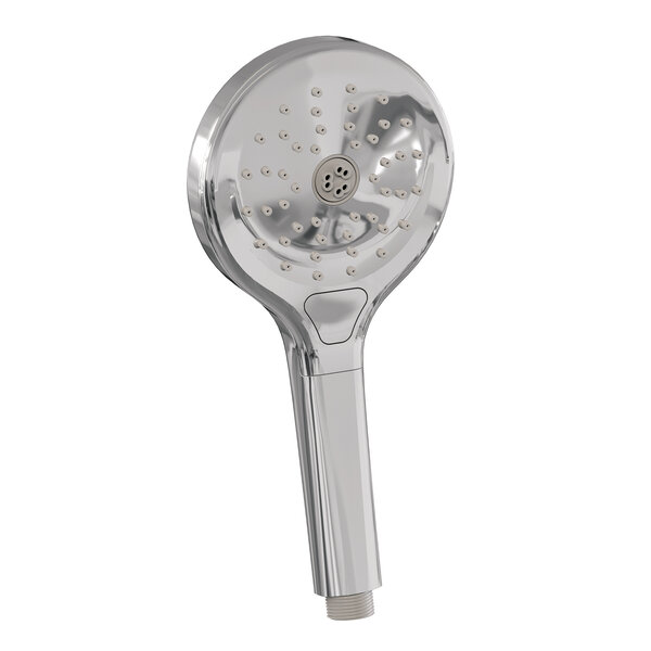 Brauer Brauer Chrome Carving Thermostatische Inbouw Badkraan met Omstel, Badvulcombinatie, Drukknoppen, Wandhouder met Wateruitlaat, 3-Standen Handdouche & Doucheslang - Set 4 - Geribbeld Draaiknoppen - Chroom
