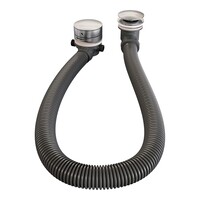 Brauer Brauer Brushed Carving Thermostatische Inbouw Badkraan met Omstel, Badvulcombinatie, Stopkranen, Wandhouder met Wateruitlaat, 3-Standen Handdouche & Doucheslang - Set 2 - Geribbeld Draaiknoppen - PVD - Geborsteld RVS