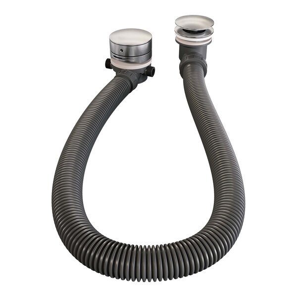 Brauer Brauer Brushed Carving Thermostatische Inbouw Badkraan met Omstel, Badvulcombinatie, Stopkranen, Wandhouder met Wateruitlaat, 3-Standen Handdouche & Doucheslang - Set 2 - Geribbeld Draaiknoppen - PVD - Geborsteld RVS
