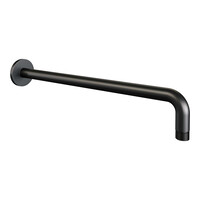 Brauer Brauer Black Carving Regendoucheset: Thermostatische Inbouwkraan met Stopkranen, Gebogen Wandarm, Douchekop 20cm, Wandhouder met Wateruitlaat, Staafhanddouche & Doucheslang - Set 3 - Geribbeld Draaiknoppen - Mat Zwart